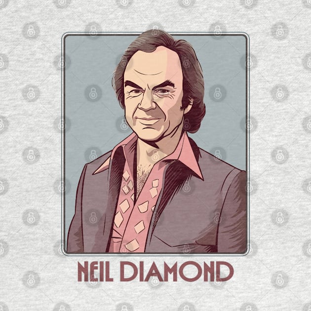 Neil Diamond / Vintage Style Fan Illustration by DankFutura